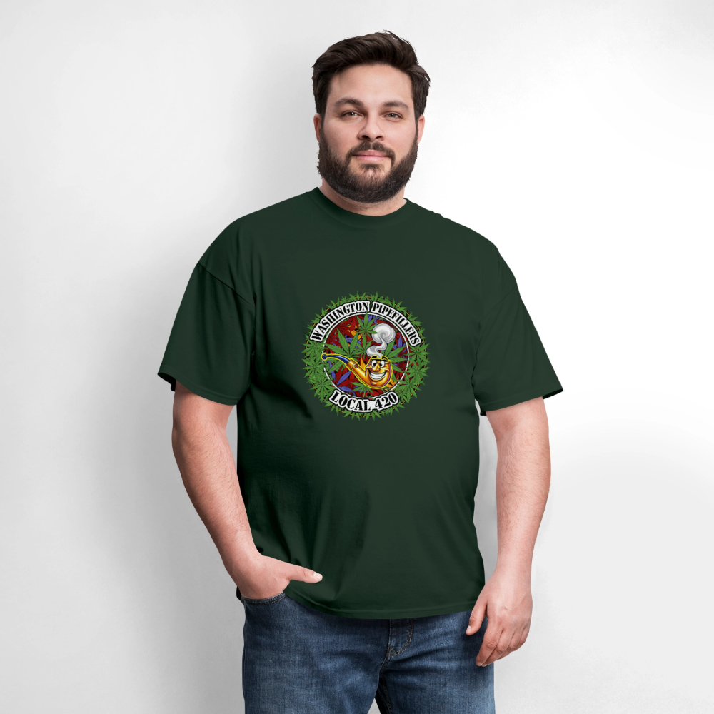 WASHINGTON PIPEFILLERS LOCAL 420 Men's T-Shirt - forest green