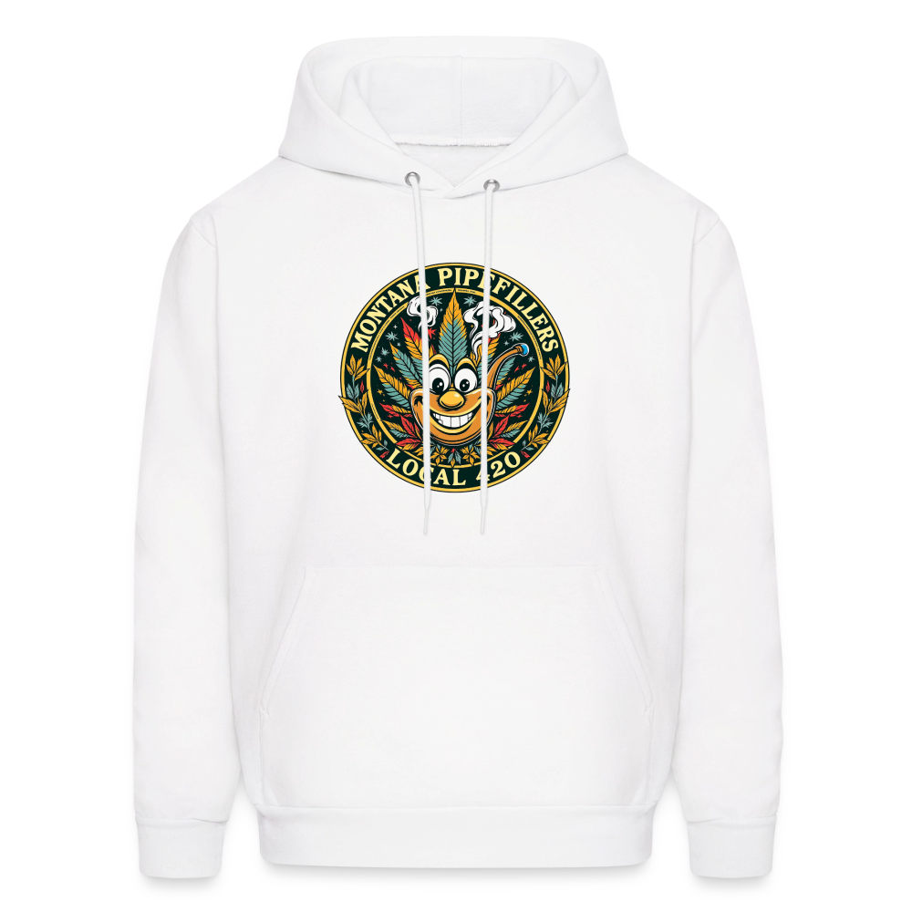 MONTANA PIPEFILLERS LOCAL 420 Men's Hoodie - white