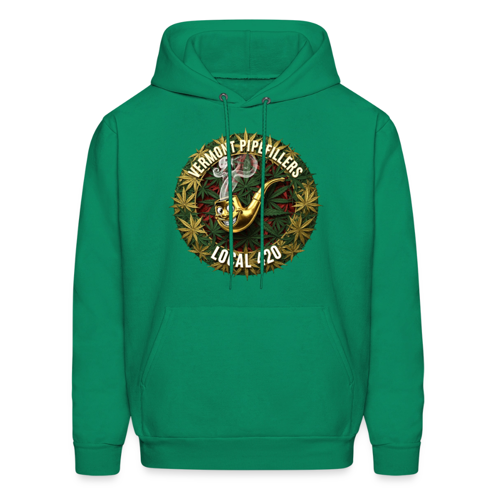 VERMONT PIPEFILLERS LOCAL 420 Men's Hoodie - kelly green