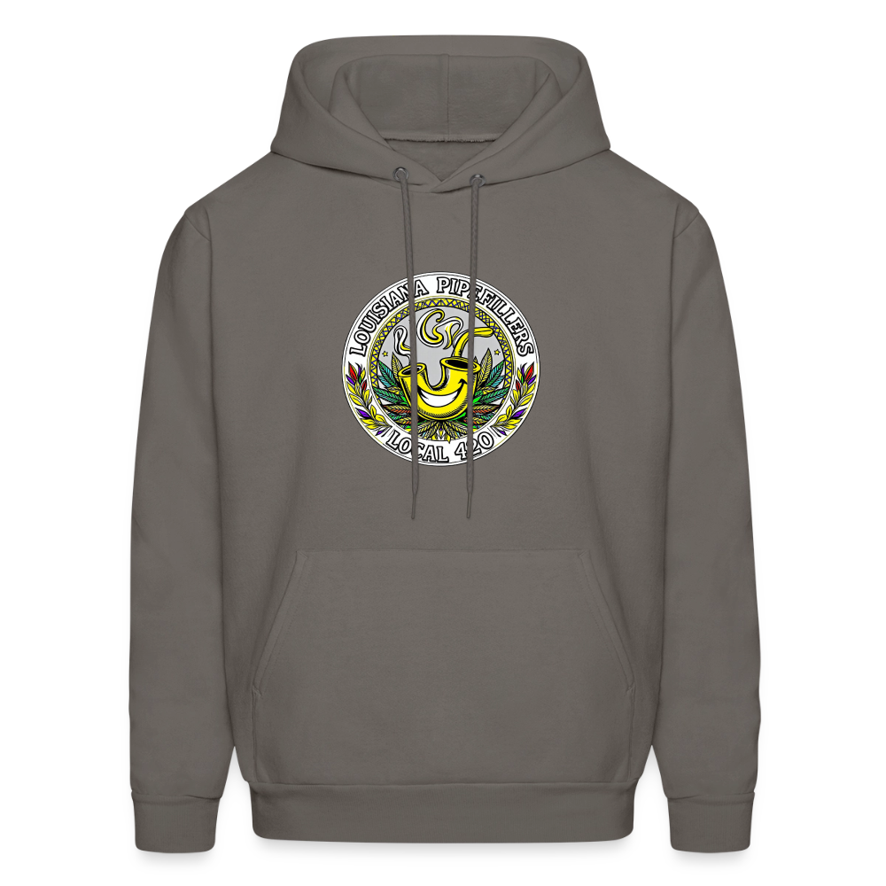 LOUISIANA PIPEFILLERS LOCAL 420 Men's Hoodie - asphalt gray