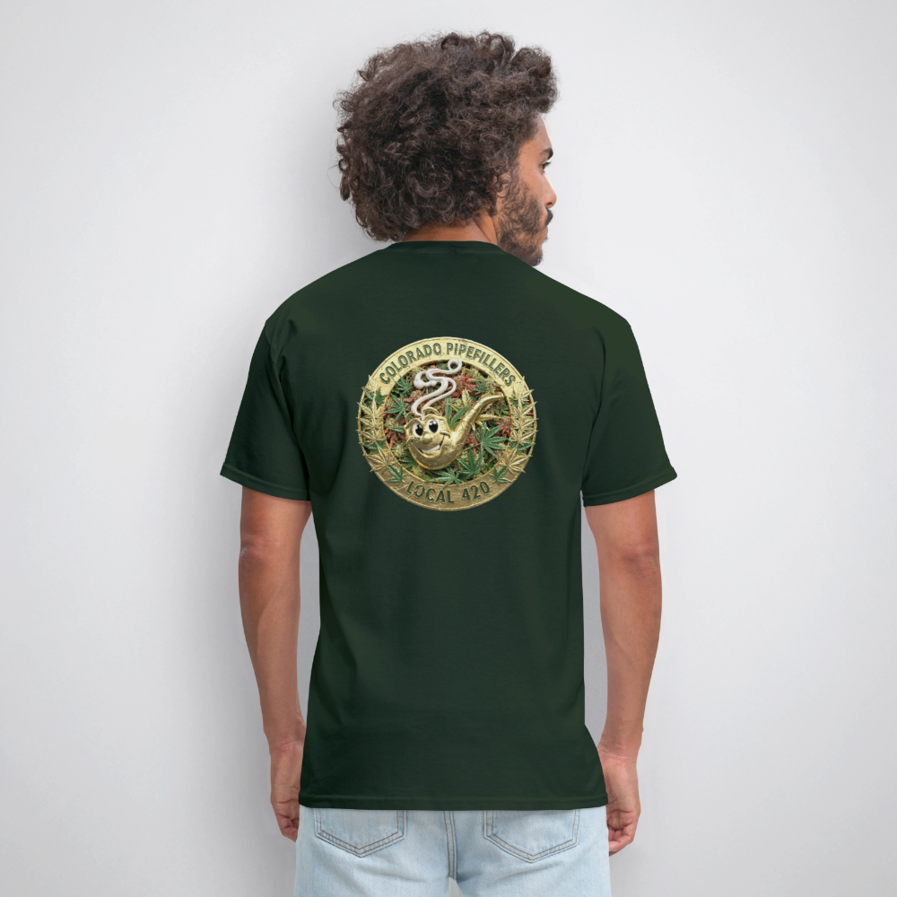 COLORADO PIPEFILLERS LOCAL 420 Men's T-Shirt - forest green