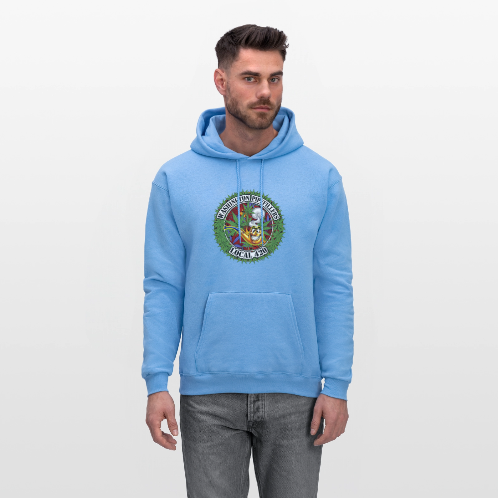 WASHINGTON PIPEFILLERS LOCAL 420 F/B DESIGN Men's Hoodie - carolina blue