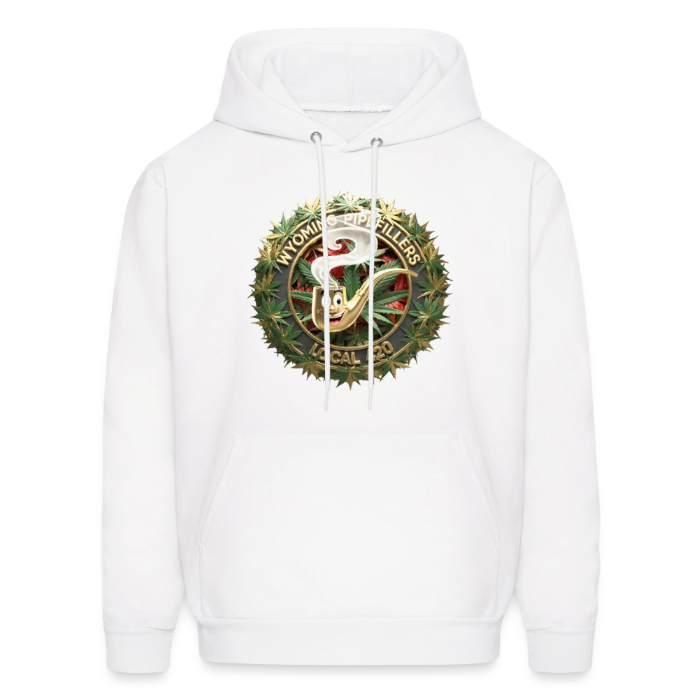 WYOMING PIPEFILLERS LOCAL 420 Men's Hoodie - white