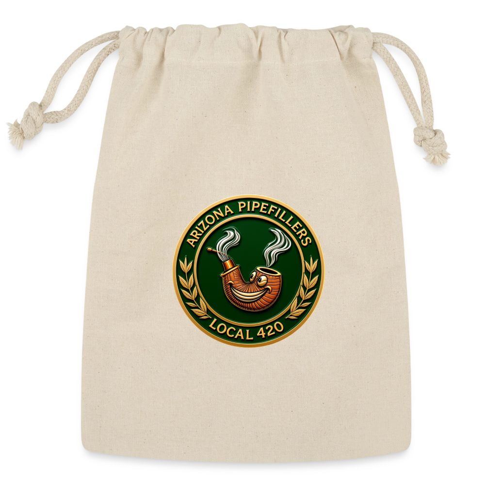 ARIZONIA PIPEFILLERS LOCAL 420 Reusable Gift Bag - Natural