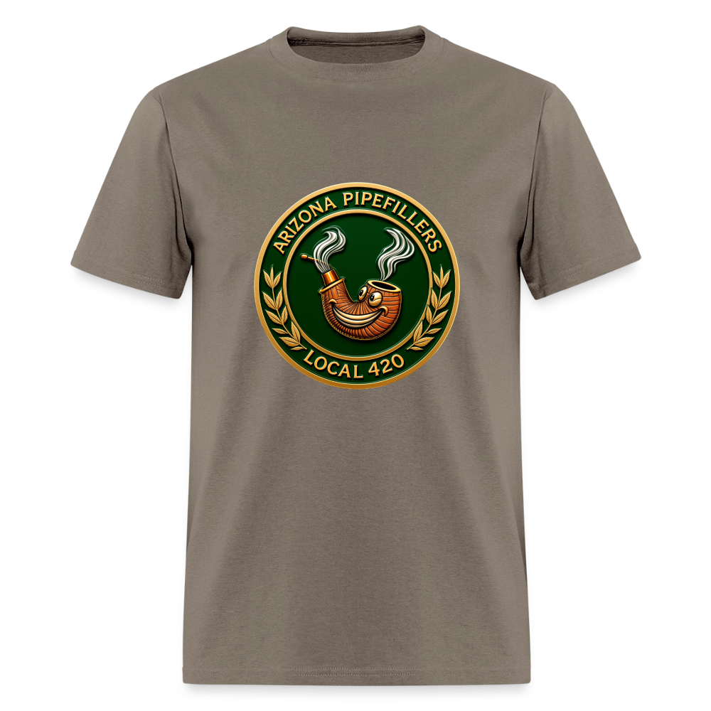 ARIZONIA PIPEFILLERS LOCAL 420 F/B DESIGN Men's T-Shirt - safari