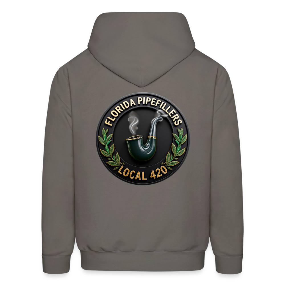 FLORIDA PIPEFILLERS LOCAL 420 F/B DESIGN Men's Hoodie - asphalt gray