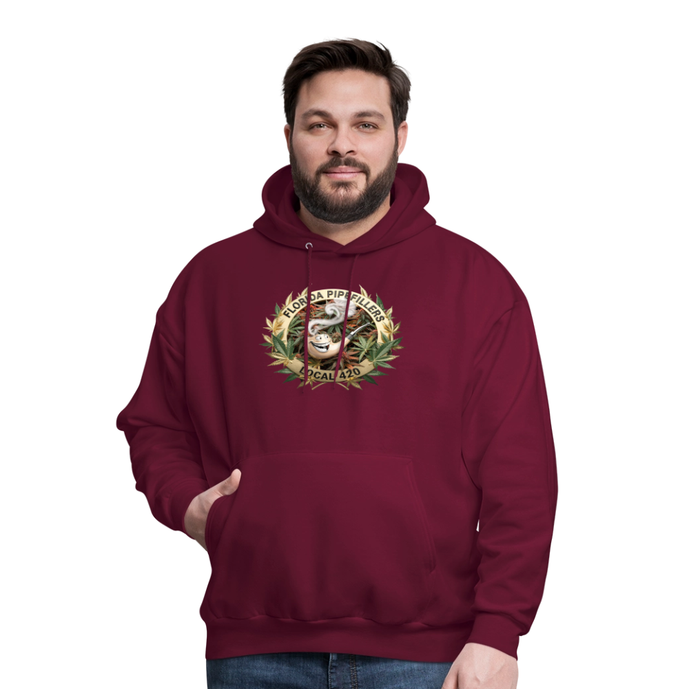 FLORIDA PIPEFILLERS LOCAL 420 Men's Hoodie - burgundy