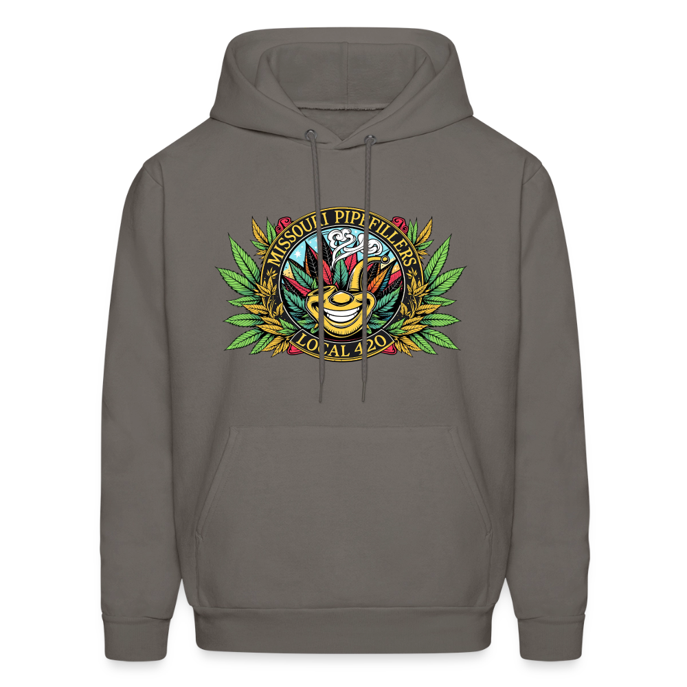 MISSOURI PIPEFILLERS LOCAL 420  F/B DESIGNS Men's Hoodie - asphalt gray