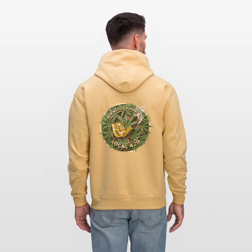 NEW MEXICO PIPEFILLERS LOCAL 420 Men's Hoodie - light gold 