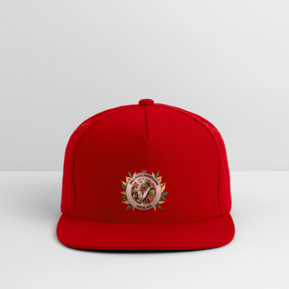 DELAWARE PIPEFILLERS LOCAL 420 Yupong Snapback Baseball Cap - red