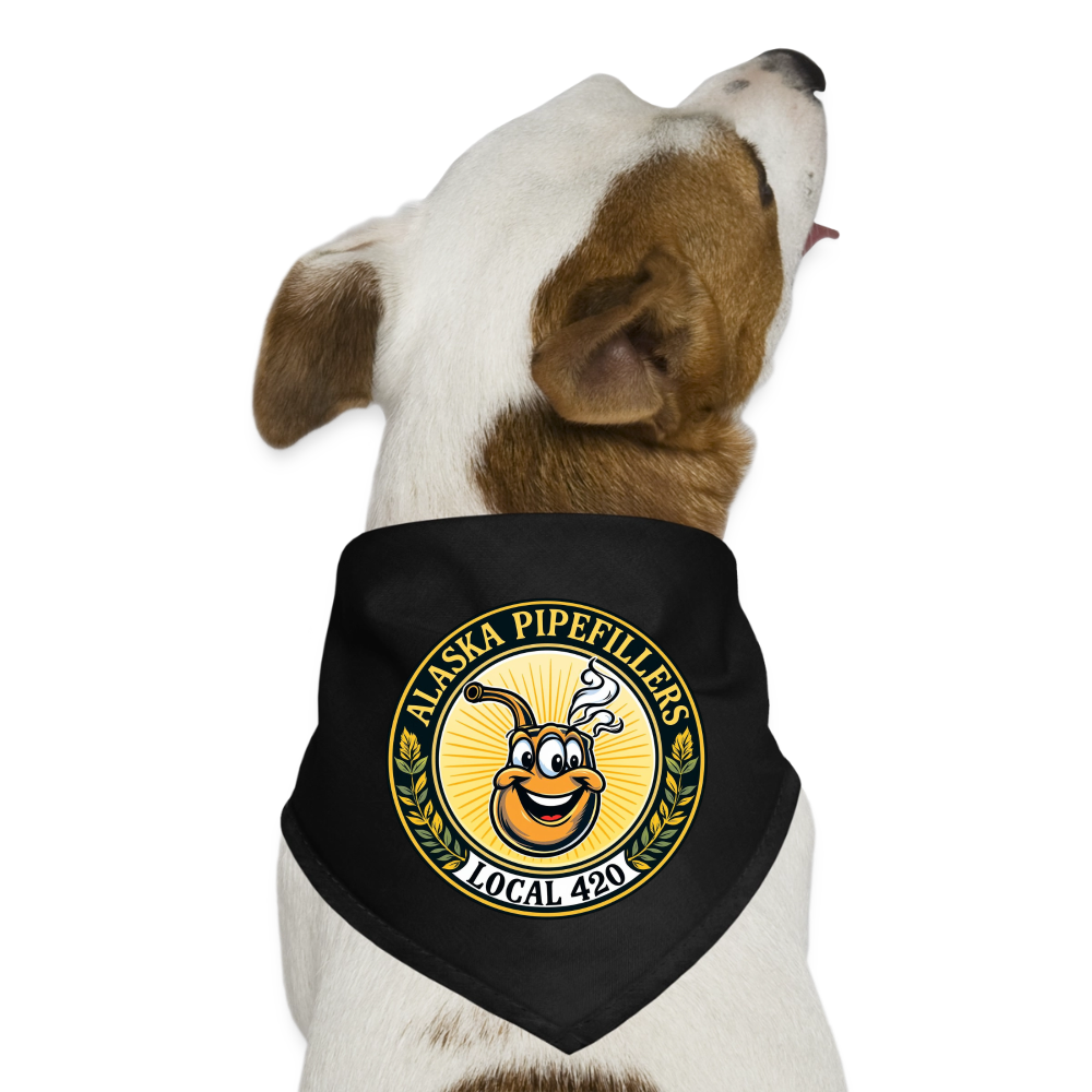 ALASKA PIPEFILLERS LOCAL 420 Dog Bandana - black