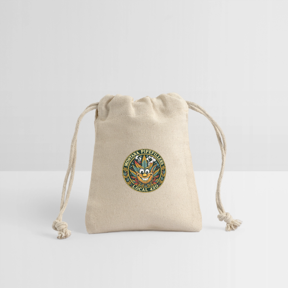 MONTANA PIPEFILLERS LOCAL 420 F/B DESIGN Reusable Gift Bag - Natural