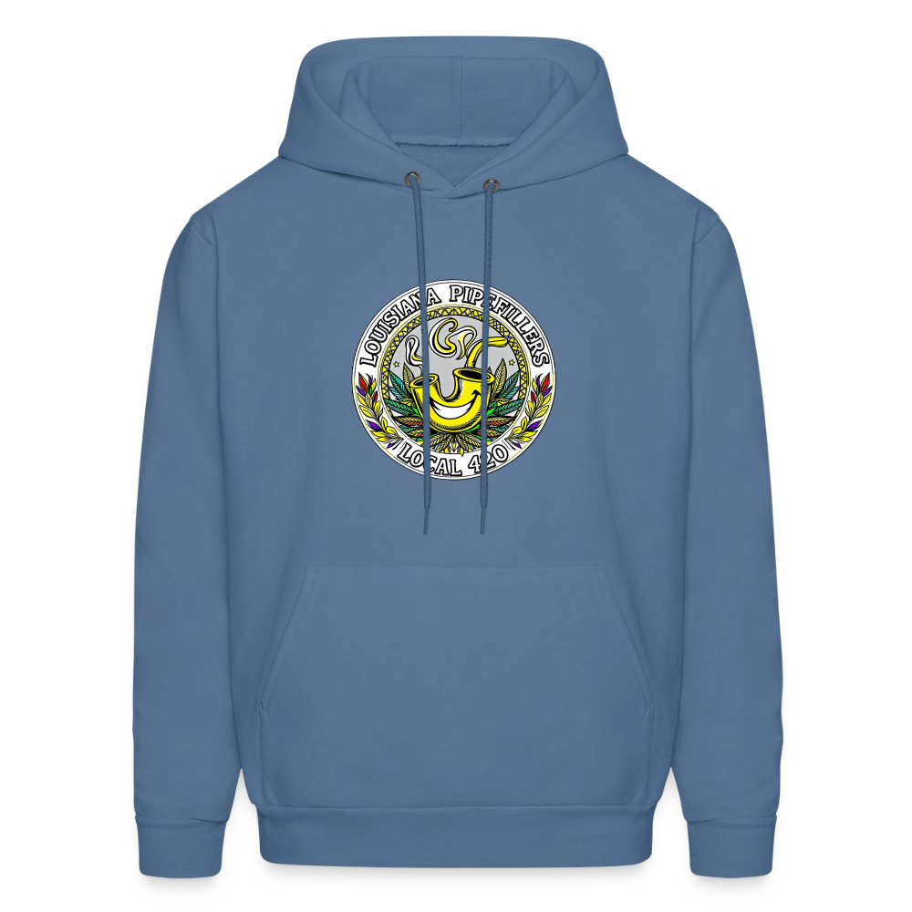 LOUISIANA PIPEFILLERS LOCAL 420 Men's Hoodie - denim blue