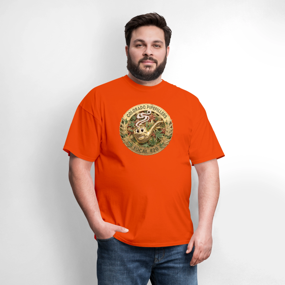 COLORADO PIPEFILLERS LOCAL 420 Men's T-Shirt - orange