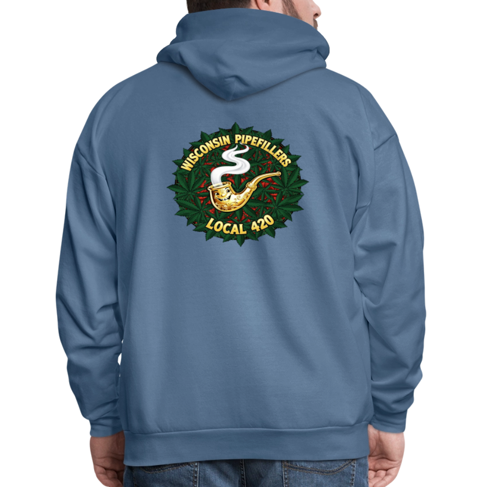 WISCONSIN PIPEFILLERS LOCAL 420 Men's Hoodie - denim blue