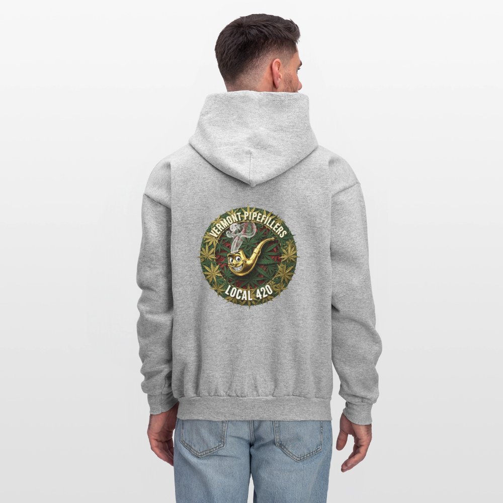 VERMONT PIPEFILLERS LOCAL 420  F/B DESIGN Men's  Hoodie - heather gray