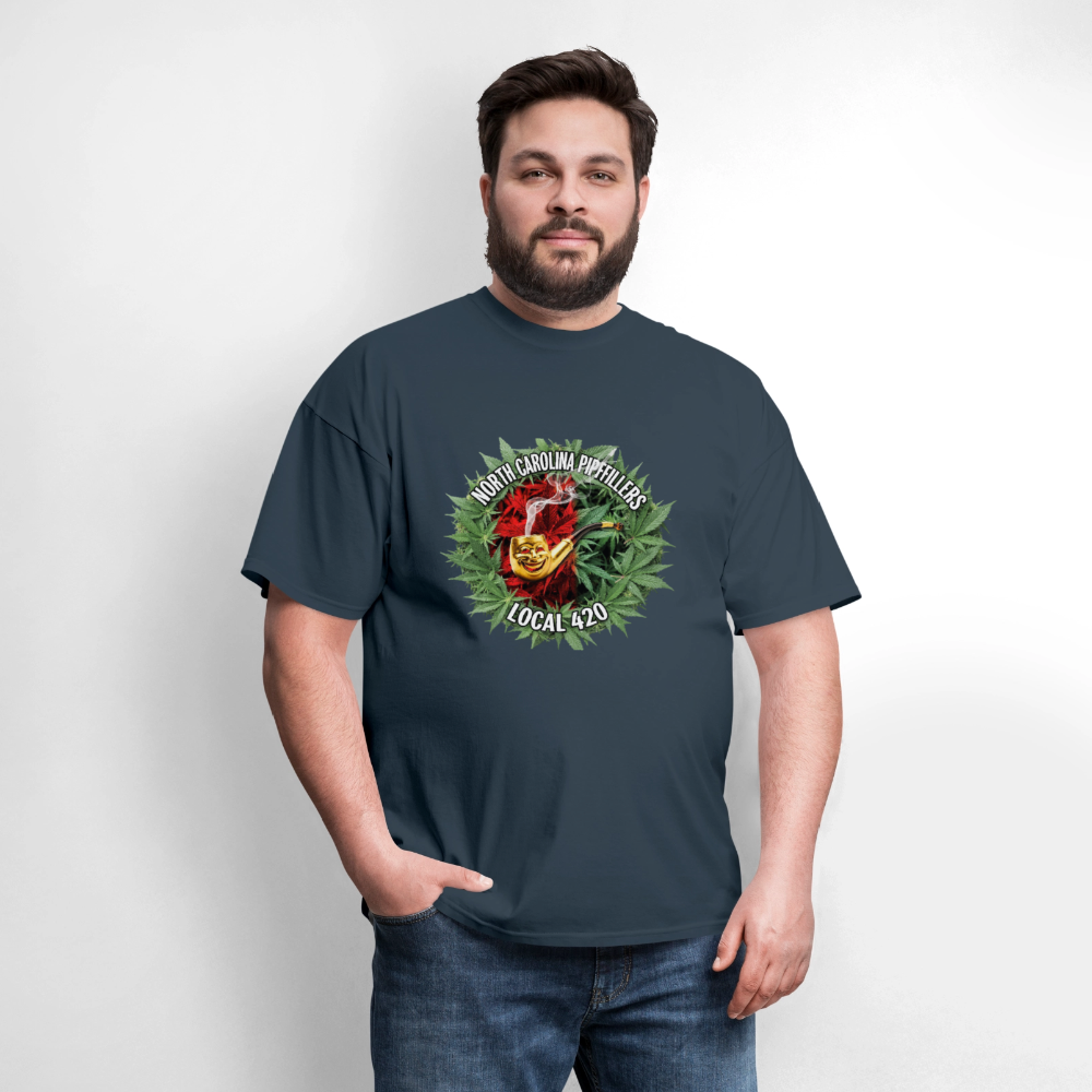 NORTH CAROLINA PIPEFILLERS LOCAL 420 Men's T-Shirt -  blue dusk