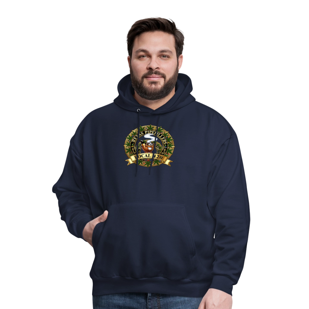 TEXAS PIPEFILLERS LOCAL 420 F/B DESIGN Men's Hoodie - navy