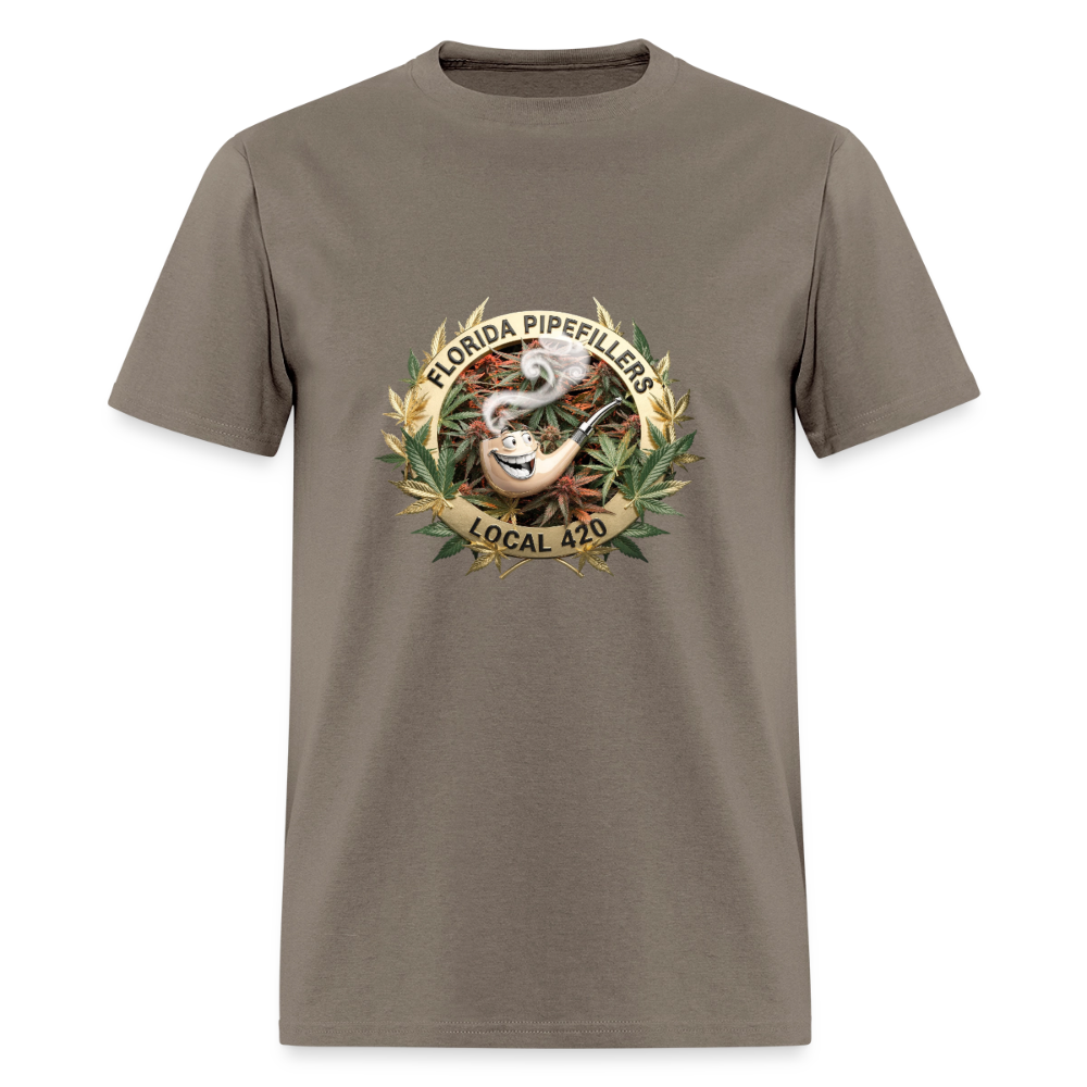 FLORIDA PIPEFILLERS LOCAL 420 Men's T-Shirt - safari
