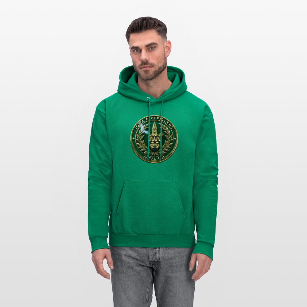 IOWA PIPEFILLERS LOCAL 420 Men's Hoodie - kelly green