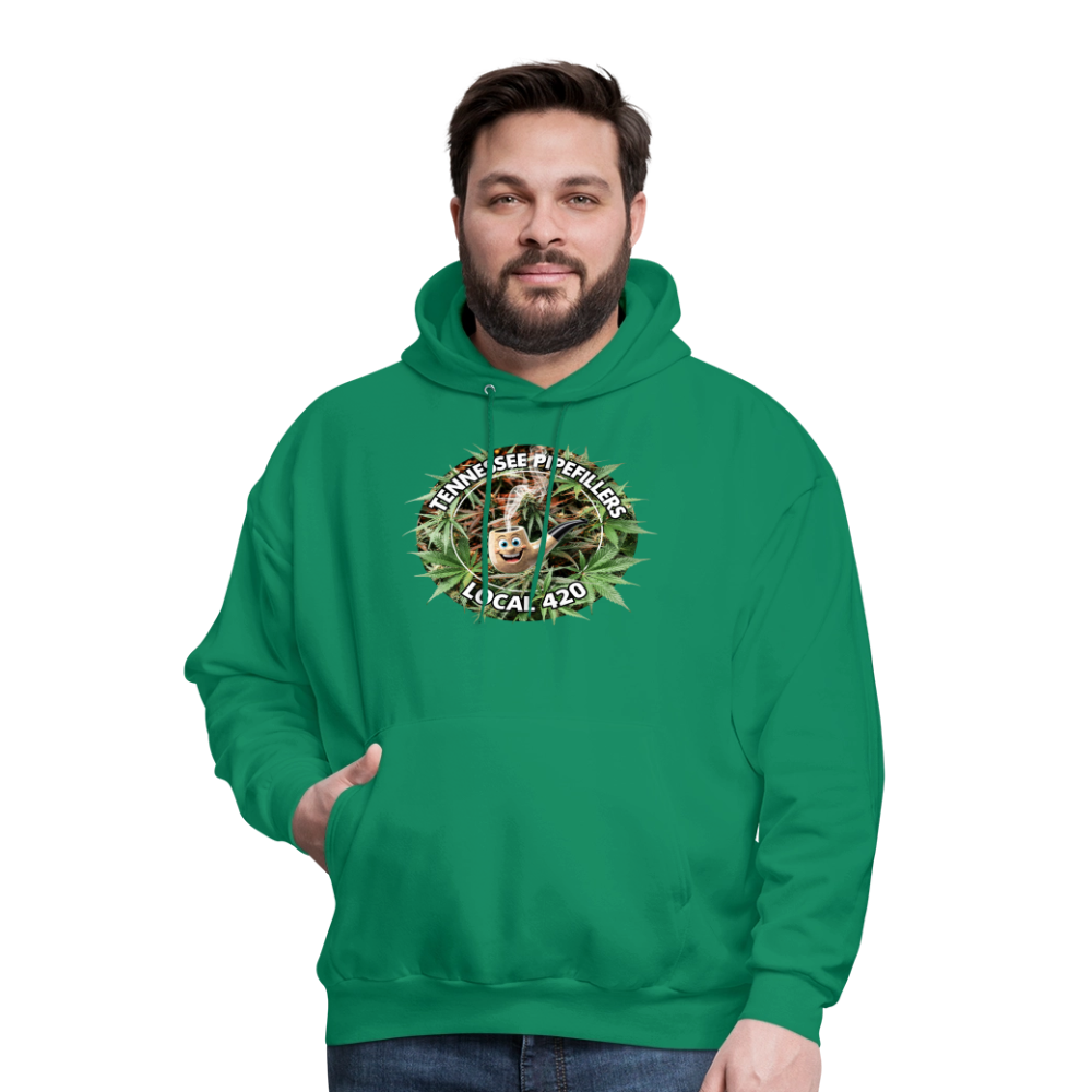 TENNESSEE PIPEFILLERS LOCAL 420 Men's  Hoodie - kelly green