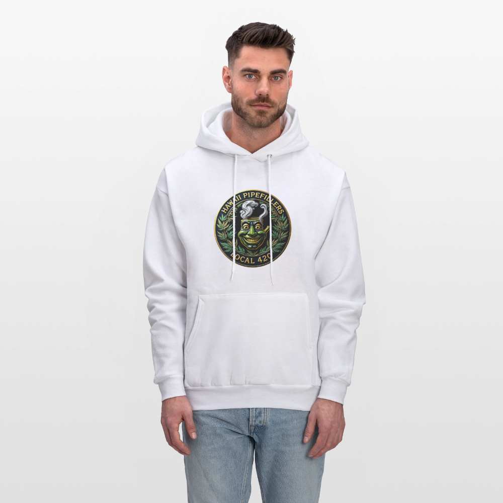 HAWAII PIPEFILLERS LOCAL 420 F/B DESIGN Men's Hoodie - white