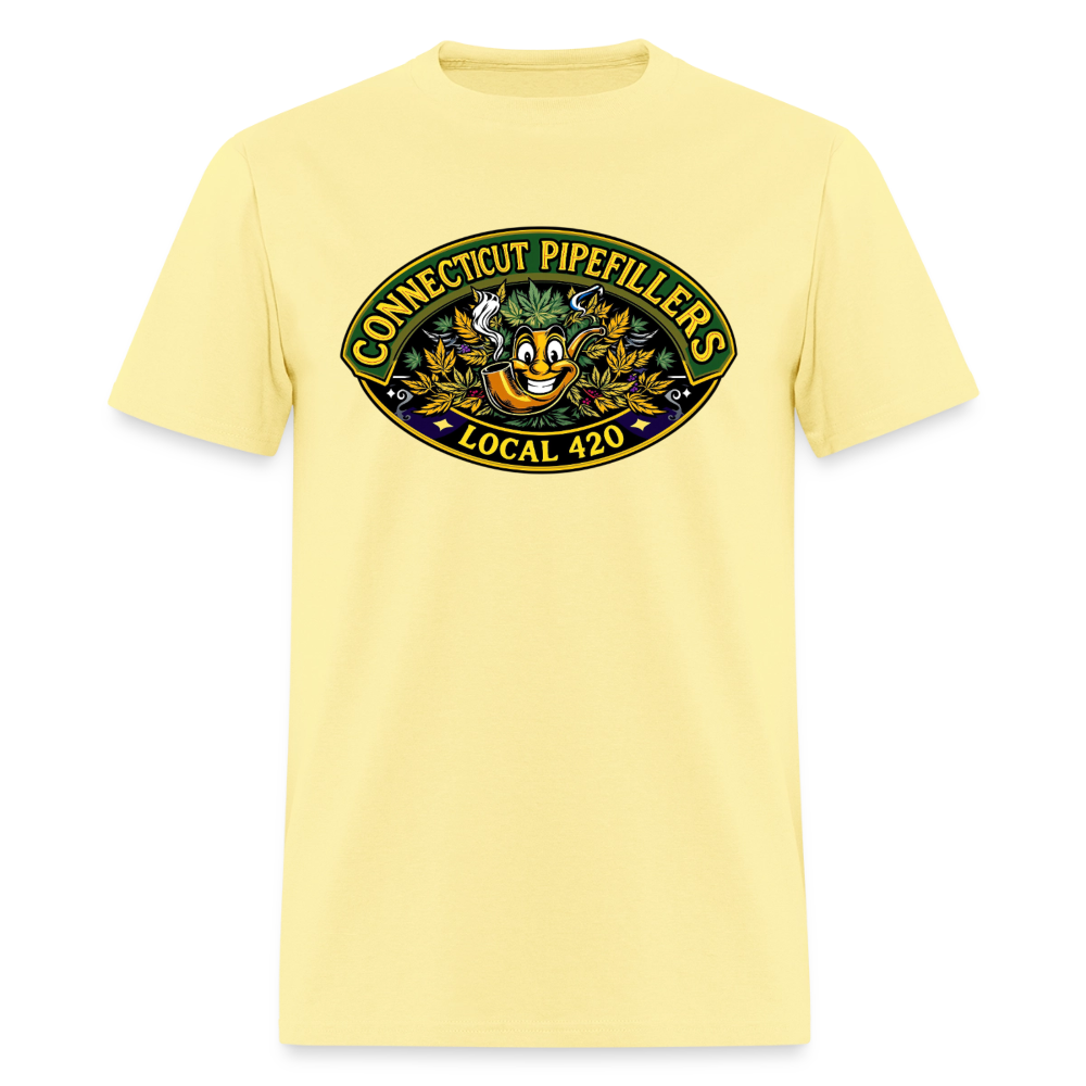 CONNECTICUT PIPEFILLERD LOCAL 420Men's T-Shirt - cornsilk