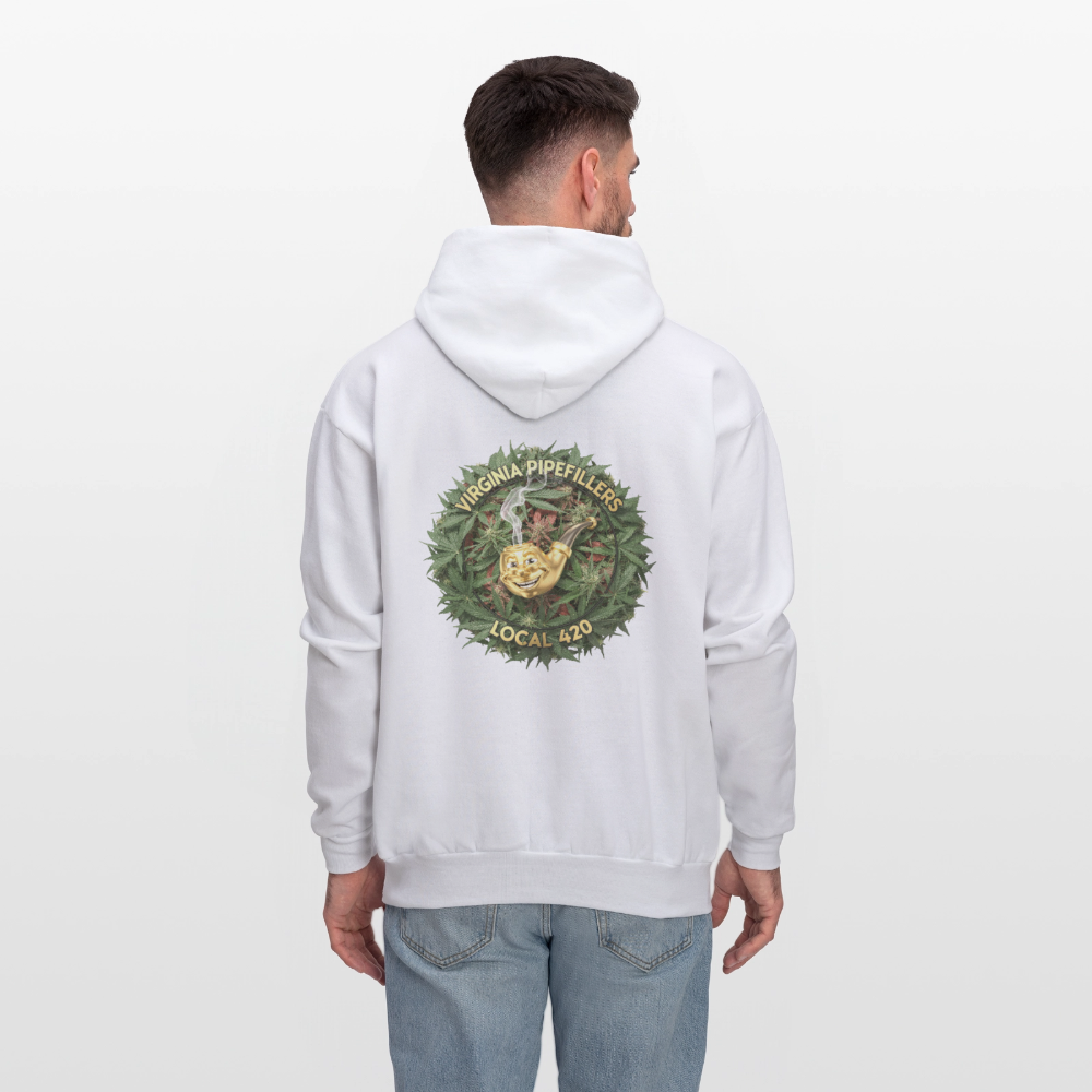 VIRGINIA PIPEFILLERS LOCAL 420 F/B DESIGN Men's  Hoodie - white