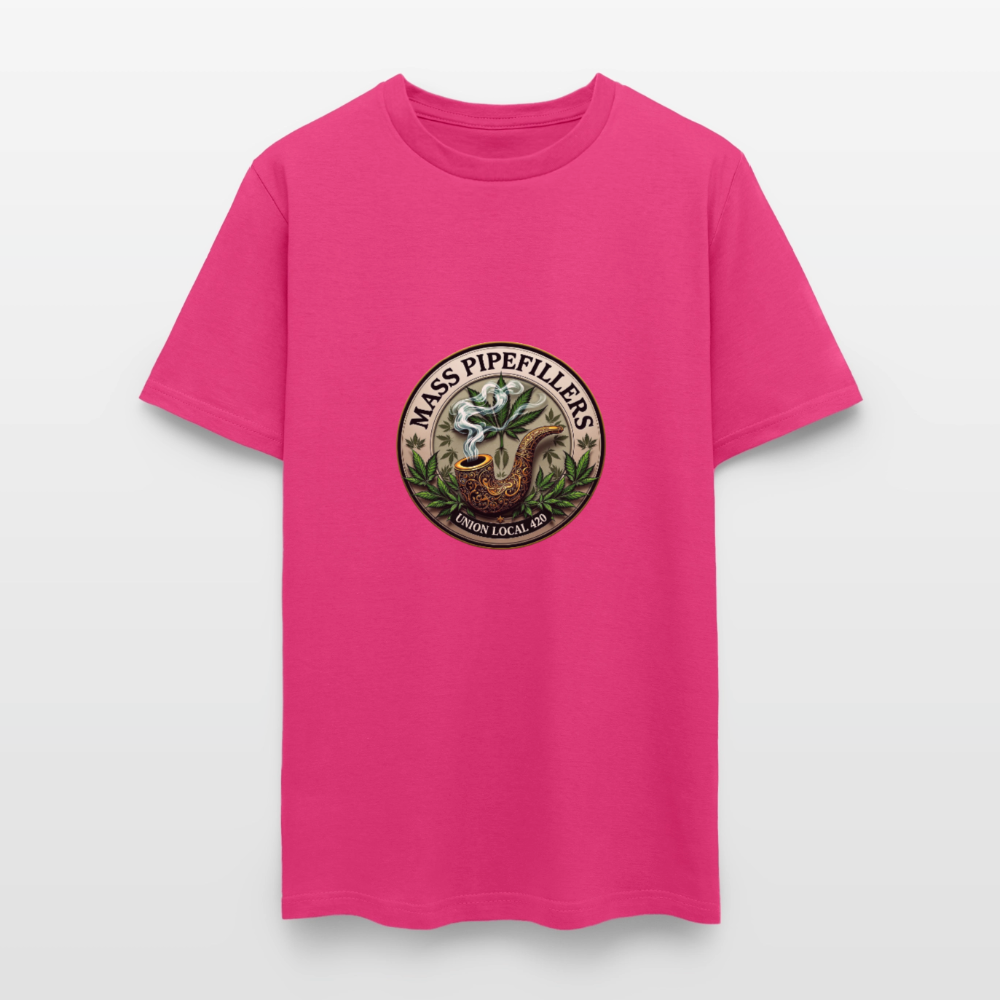 MASS PIPEFILLERS UNION LOCAL 420 Men's T-Shirt - fuchsia