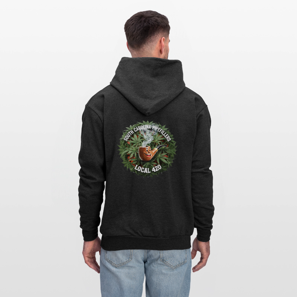 SOUTH CAROLINA PIPEFILLERS LOCAL 420 F/B DESIGN Men's Hoodie - charcoal grey