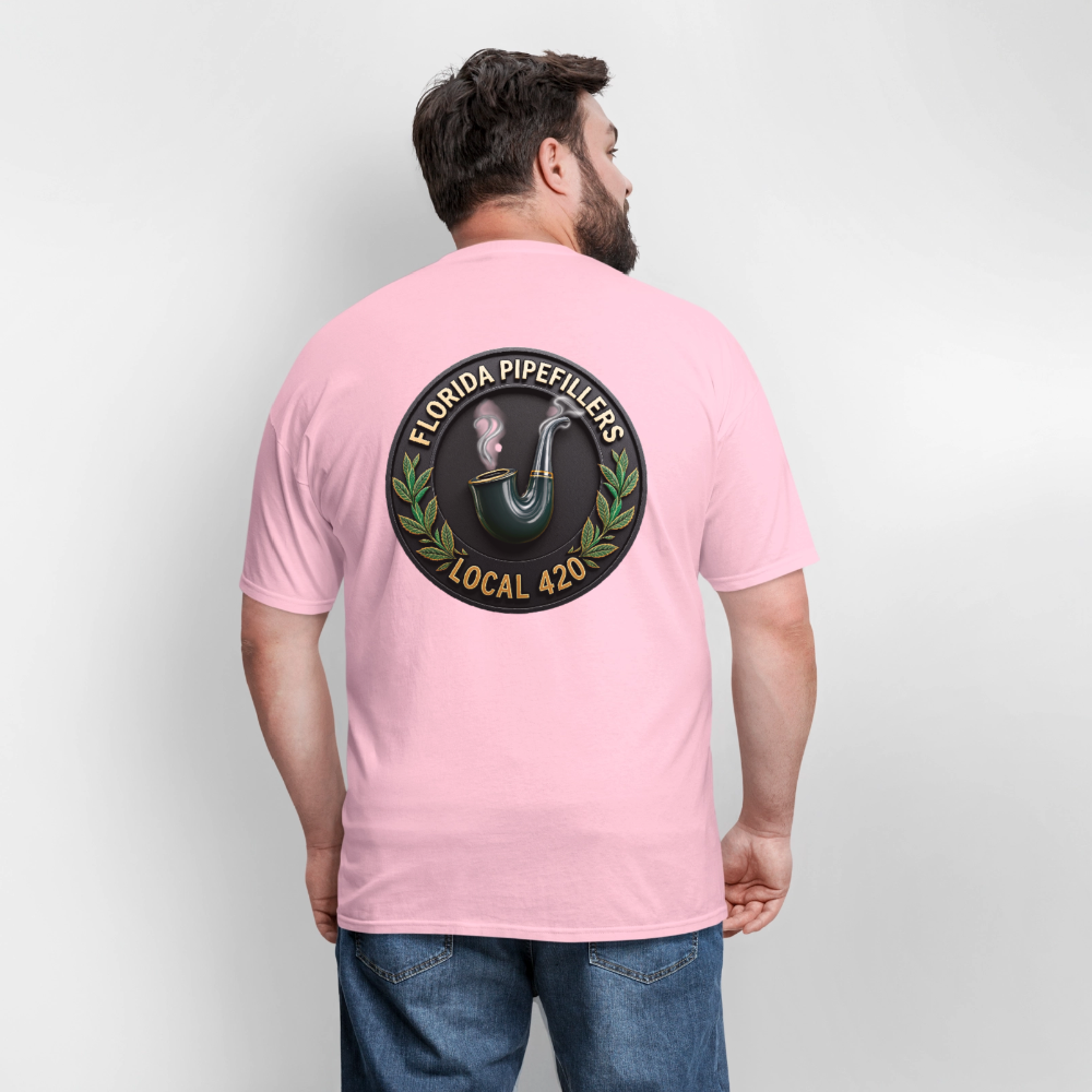 FLORIDA PIPEFILLERS LOCAL 420 F/B DESIGN Men's T-Shirt - pink