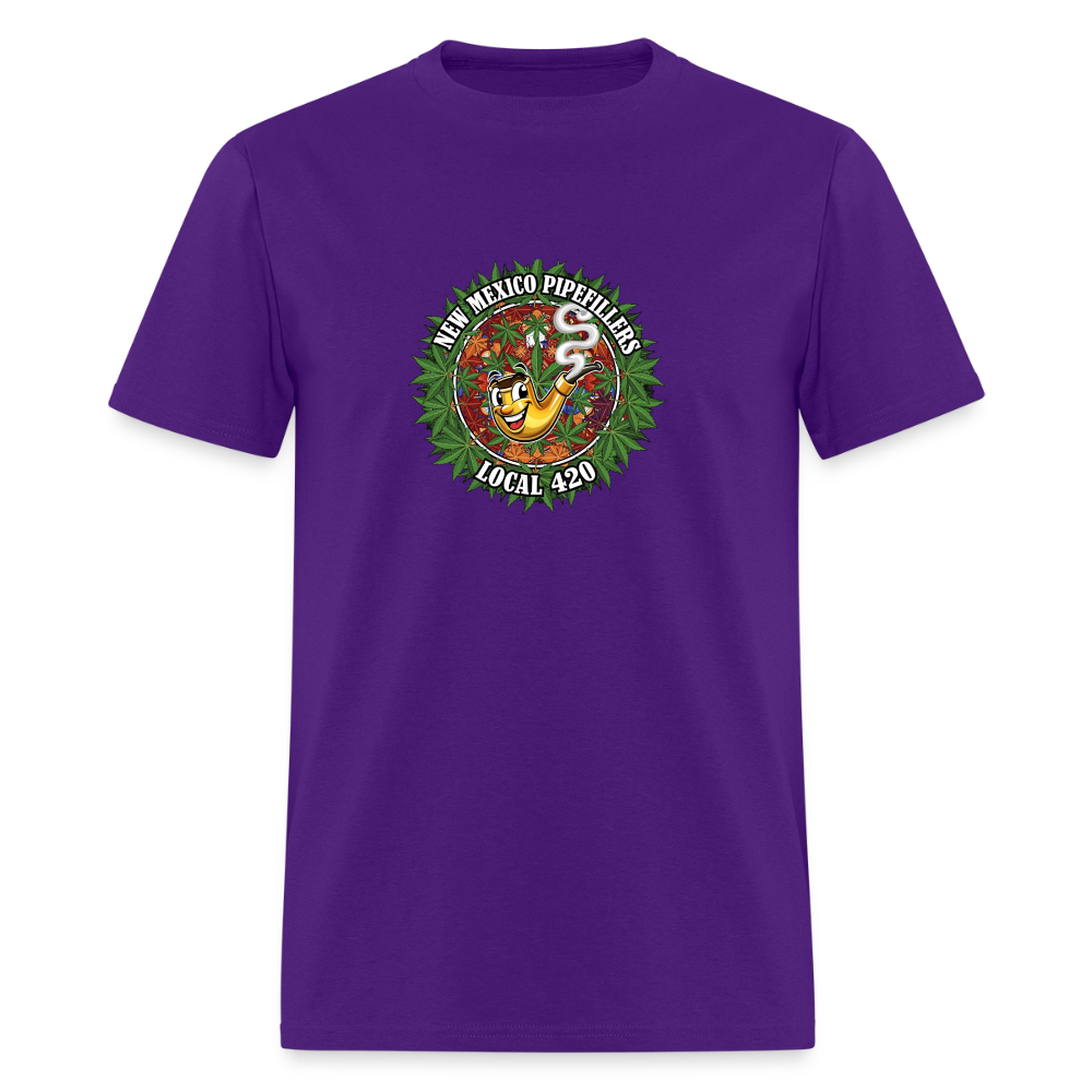 NEW MEXICO PIPEFILLERS LOCAL 420 MEN'S T-Shirt - purple