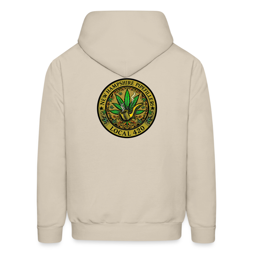 NEW HAMSHIRE PIPEFILLERS LOCAL 420 Men's Hoodie - Sand