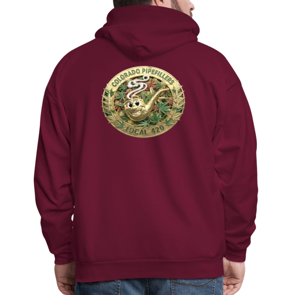 COLORADO PIPEFILLERS LOCAL 420 Men's Hoodie - burgundy