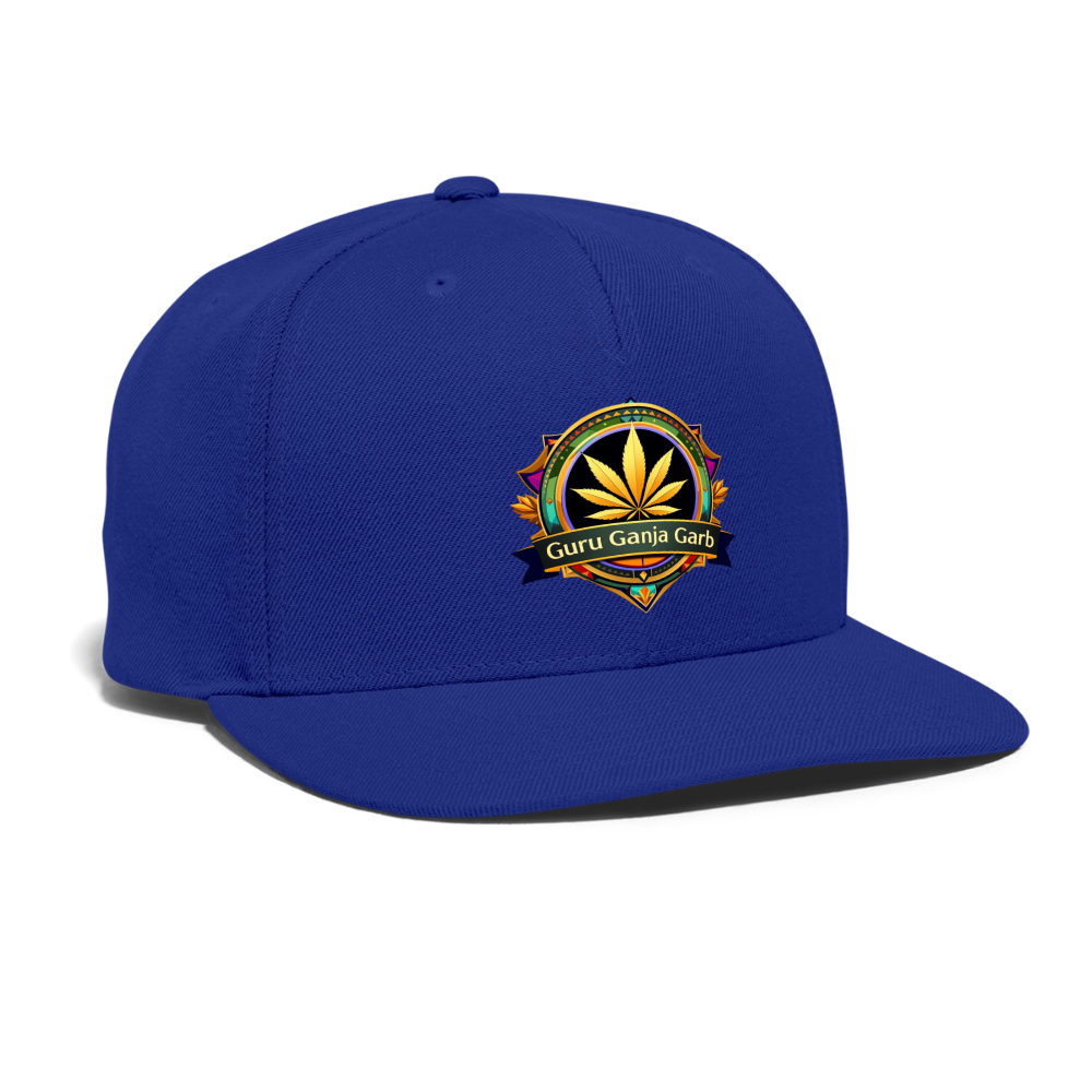 GURU GANJA GARB Snapback Baseball Cap - royal blue