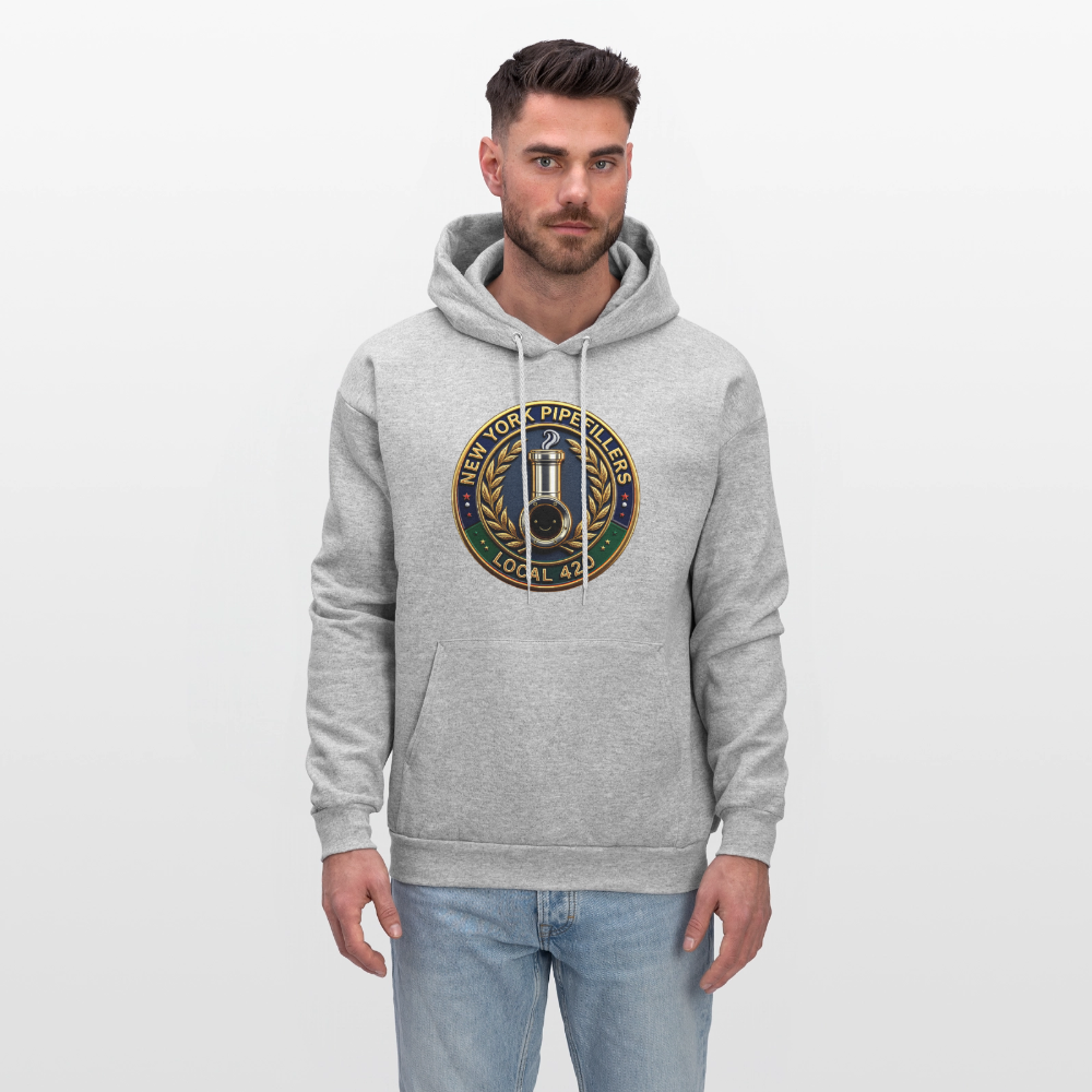 NEW YORK PIPEFILLERS LOCAL 420 Men's Hoodie - heather gray