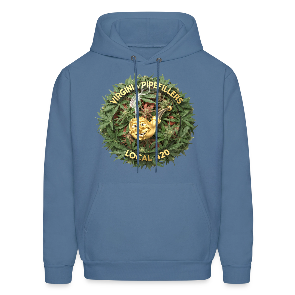 VIRGINIA PIPEFILLERS LOCAL 420 Men's Hoodie - denim blue