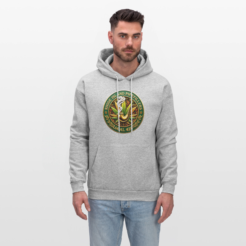RHODE ISLAND PIPEFILLERS LOCAL 420 F/B DESIGNS Men's Hoodie - heather gray