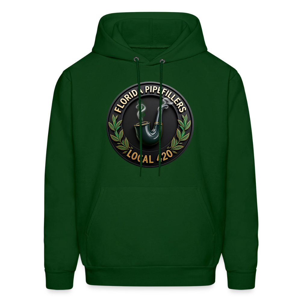 FLORIDA PIPEFILLERS LOCAL 420 F/B DESIGN Men's Hoodie - forest green