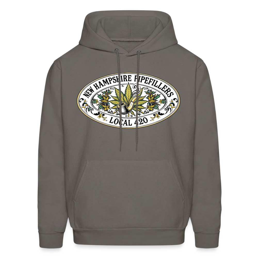 NEW HAMPSHIRE PIPEFILLERS LOCAL 420 Men's Hoodie - asphalt gray