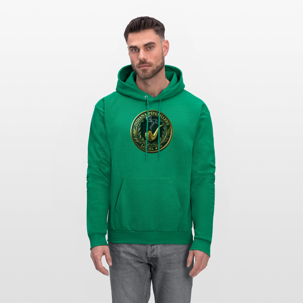 INDIANA PIPEFILLERS LOCAL 420 F/B DESIGN Men's Hoodie - kelly green