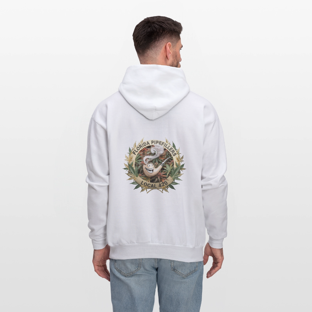 FLORIDA PIPEFILLERS LOCAL 420 F/B DESIGN Men's Hoodie - white