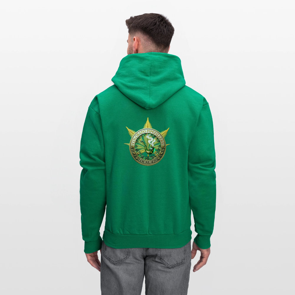 COLORADO PIPEFILLERS LOCAL 420 Men's Hoodie - kelly green