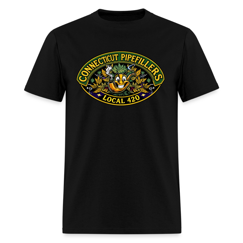 CONNECTICUT PIPEFILLERD LOCAL 420Men's T-Shirt - black