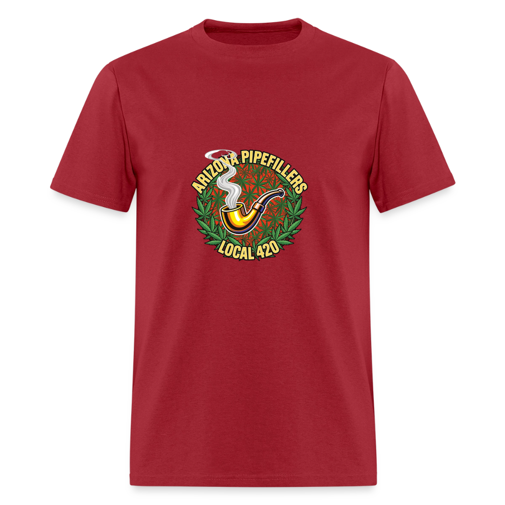 ARIZONA PIPEFILLERS LOCAL 420  F/B DESIGN Men's T-Shirt - true red