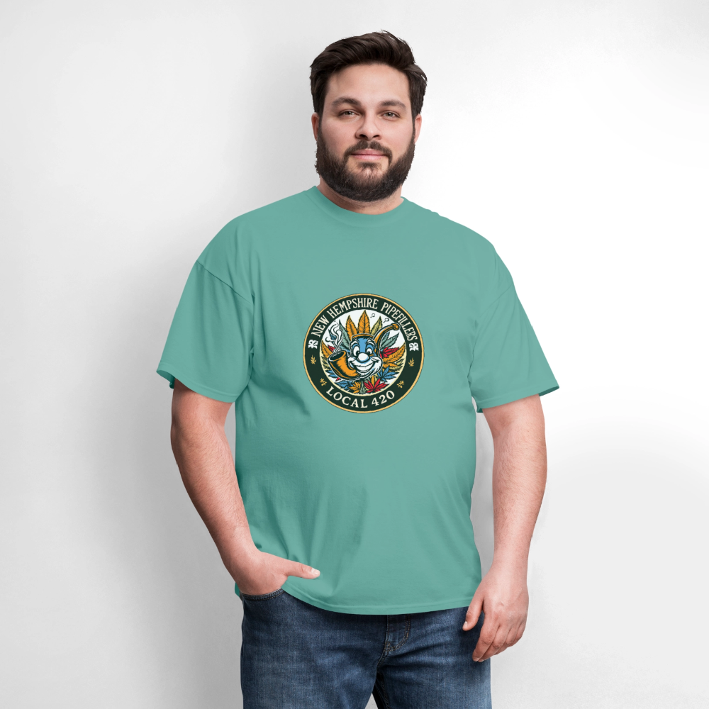 NEW HEMPSHIRE PIPEFILLERS LOCAL 420 Men's T-Shirt - aquatic