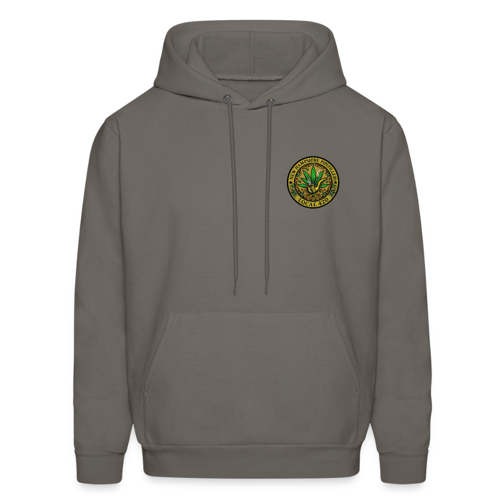 NEW HAMSHIRE PIPEFILLERS LOCAL 420 Men's Hoodie - asphalt gray