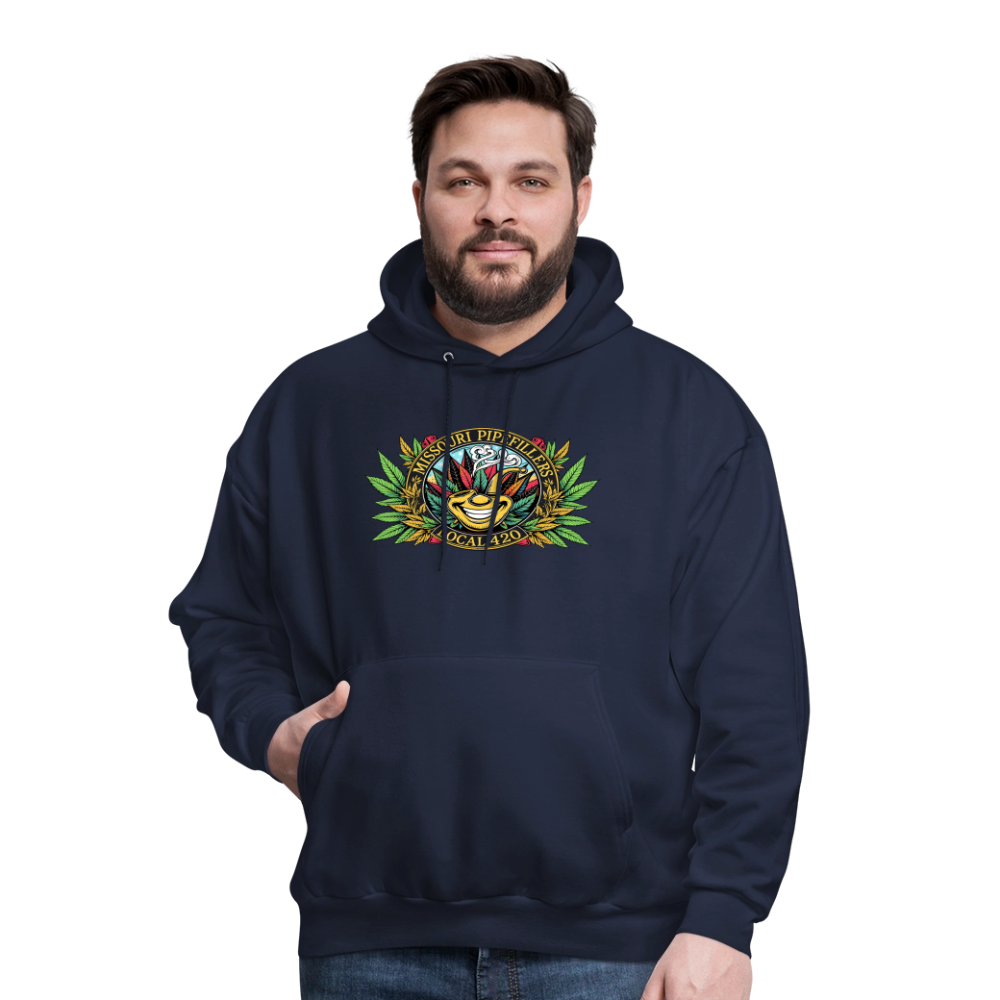 MISSOURI PIPEFILLERS LOCAL 420 Dog Bandana Men's Hoodie - navy