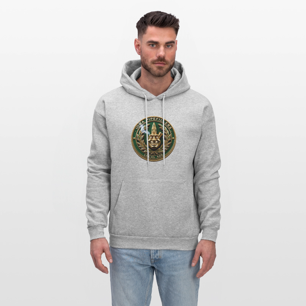 IOWA PIPEFILLERS LOCAL 420 F/B DESIGN Men's Hoodie - heather gray