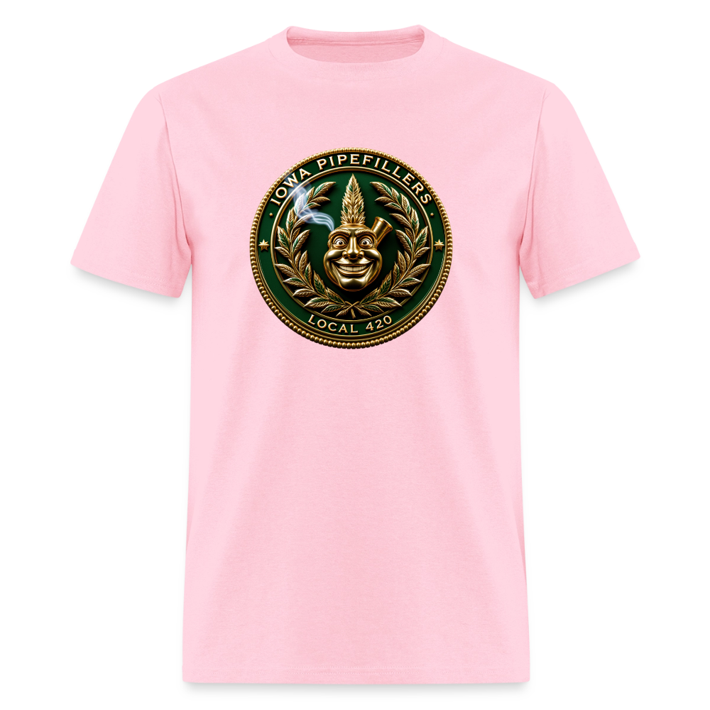 IOWA PIPEFILLERS LOCAL 420 F/B DESIGN Men's T-Shirt - pink